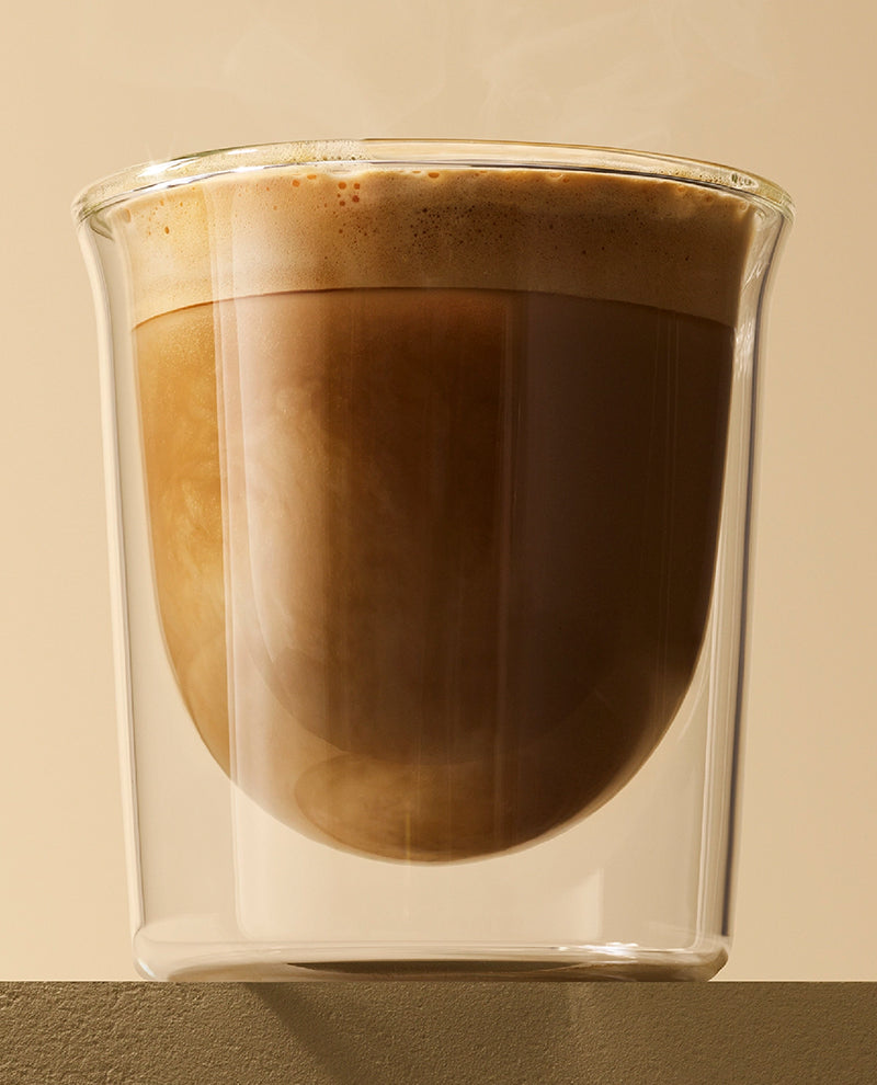 Espresso finished with hot water for a rich yet balanced cup