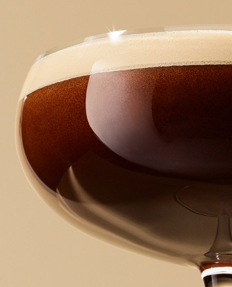 Espresso with velvety steamed milk and minimal foam